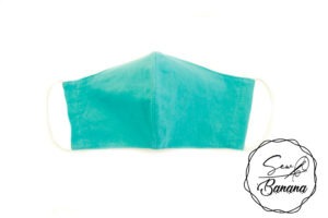turquoise face mask