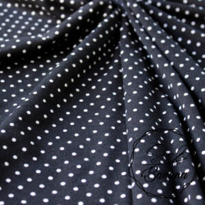black dots viscose jersey