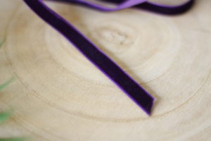 Petunia 1cm velvet ribbon