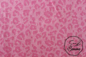 animal print pink jacquard