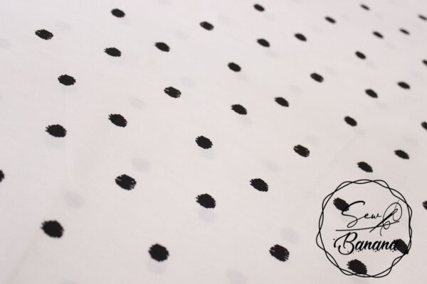 Big Dots, White poplin