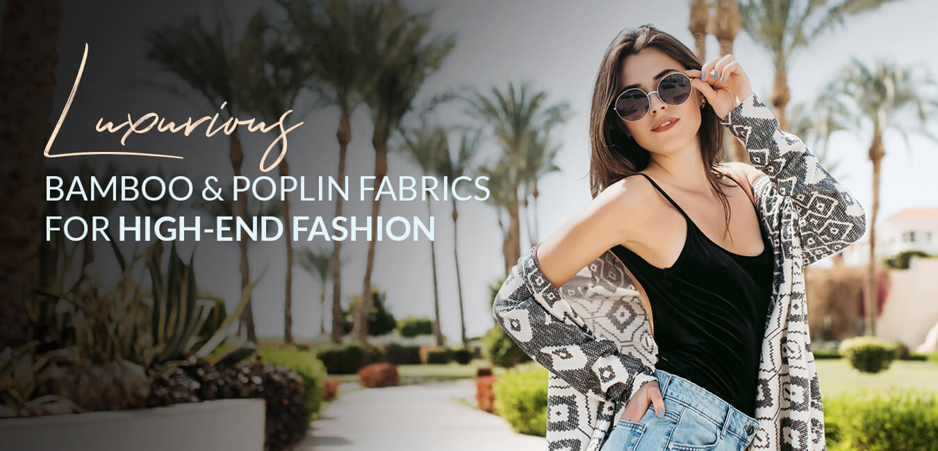 Luxury Bamboo Bengaline & Poplin Fabrics for High-End Fashion